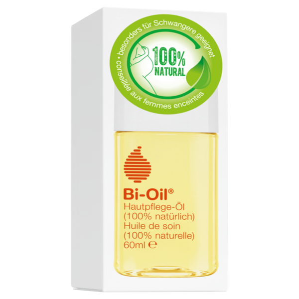 Bi-Oil Natural Hautpflege-Öl mit 100% natürlichen Inhaltsstoffen ist besonders für Schwangere geeignet