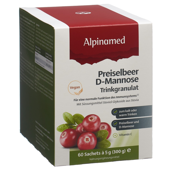 Alpinamed Preiselbeer D-Mannose Granulat 60 Beutel 5 g