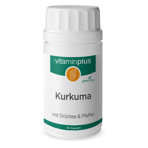 Vitaminplus Kurkuma mit Grüntee und Pfeffer 90 Stück