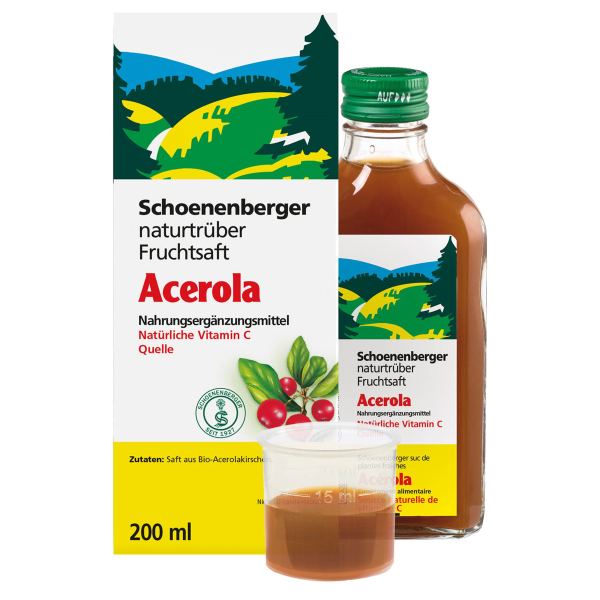 Schoenenberger Acerola natur Fruchtsaft Bio 200 ml