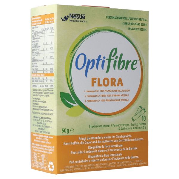 Optifibre Flora Pulver 10 Beutel 5 g