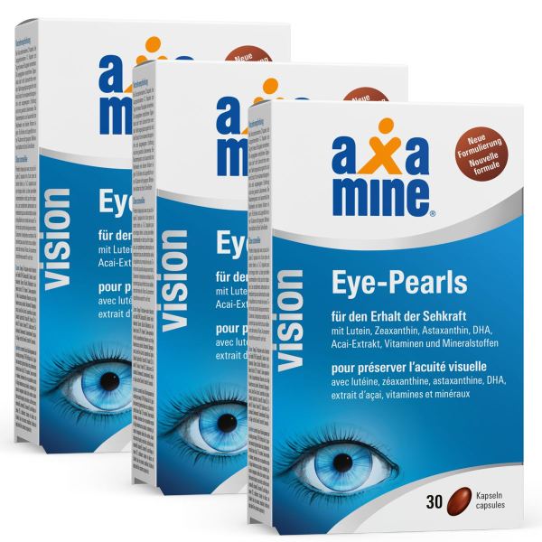 Axamine Vision Eye-Pearls 3x 30 Kapseln