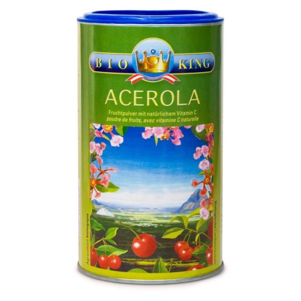 BioKing Acerola Fruchtpulver mit natürlichem Vitamin C
