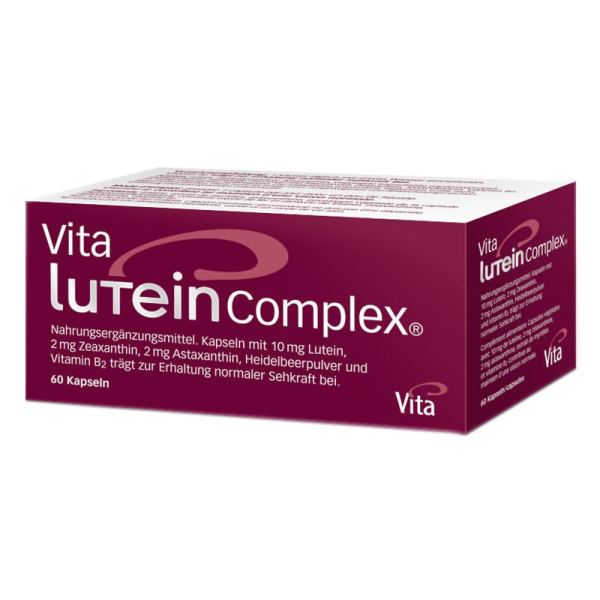 Vita Lutein Complex Kapseln mit Heidelbeerpulver für gesunde Augen