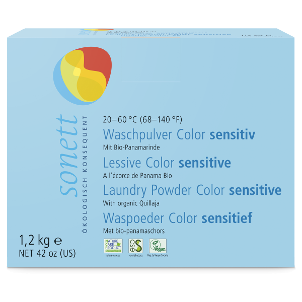 Sonett Waschpulver Color sensitiv 20° 40° 60°C 1.2 kg