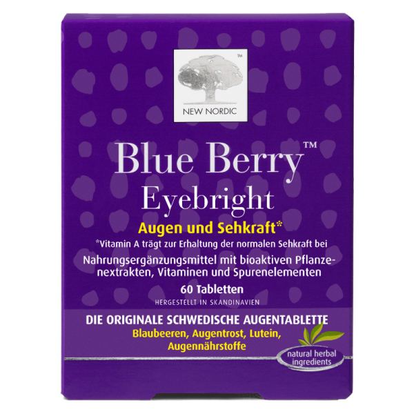 NEW NORDIC Blue Berry Eyebright Tabletten 60 Stück