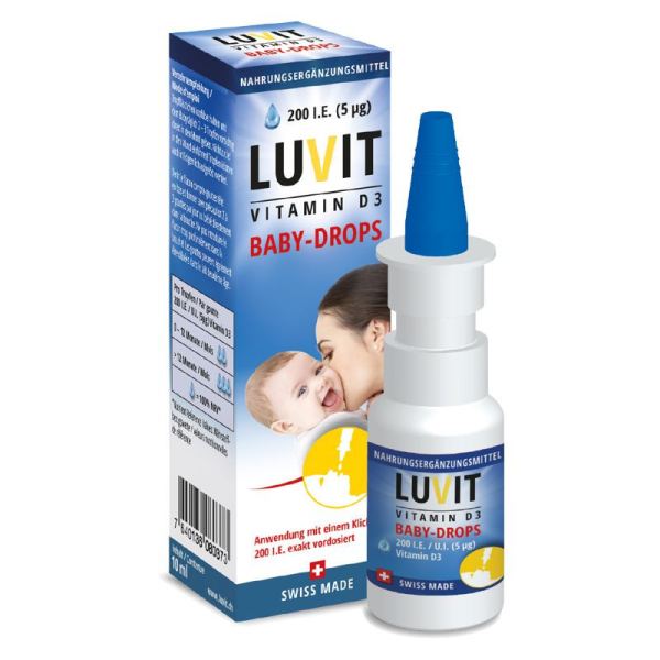 Luvit Vitamin D3 Baby-Drops Tropfflasche 10 ml