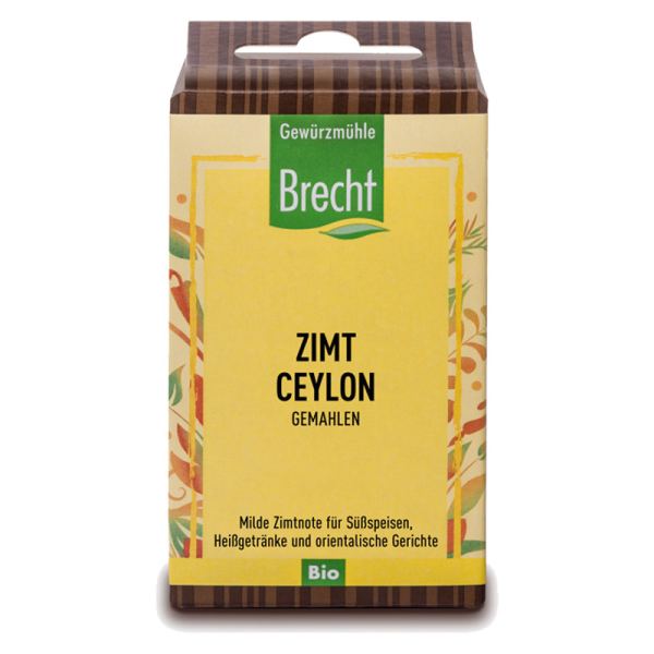 Brecht Zimt Ceylon gemahlen Bio refill Beutel 27 g