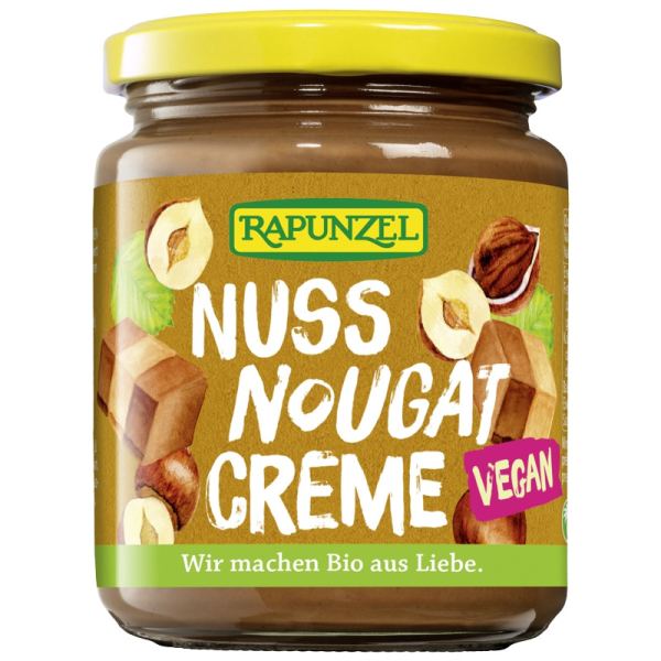 Rapunzel Nuss-Nougat-Creme vegan mit 33% frisch gerösteten, aromatischen Haselnüssen