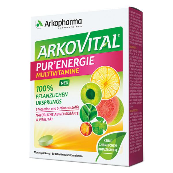 Arkovital Pur'Energie Vitamin + Mineral 30 Tabletten