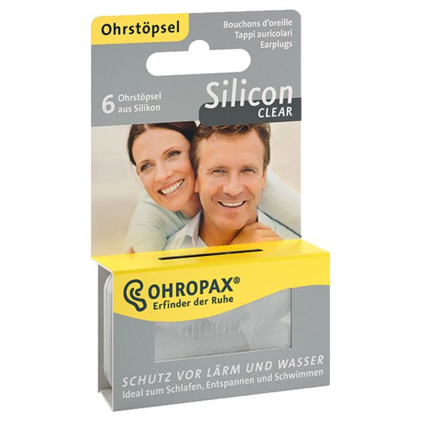 Ohropax Silicon Clear Ohrstöpsel 6 Stück