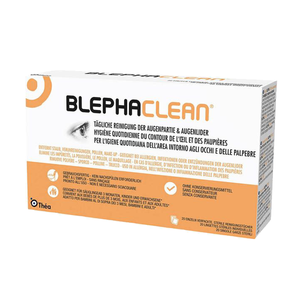 Blephaclean Reinigungstücher steril einzeln Verpackt 20 Stück