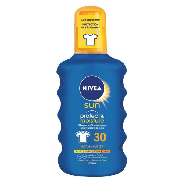 Nivea Sun Protect + Moisture Sonnenspray LSF 30 200 ml
