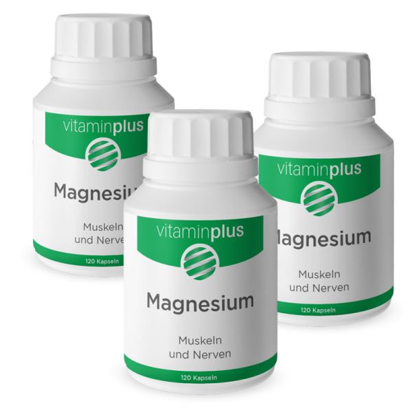 Vitaminplus Magnesium Kapseln 3x 120 Stück