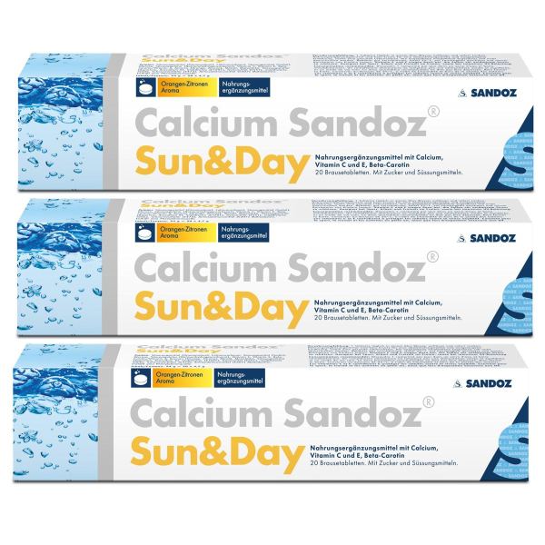 Calcium Sun&Day mit Vitamin C und E, Beta-Carotin 