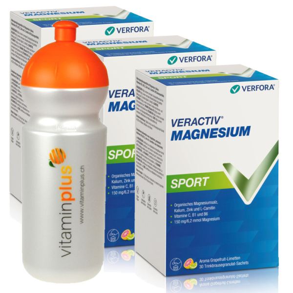Veractiv Magnesium Sport Beutel 3x 30 Stück