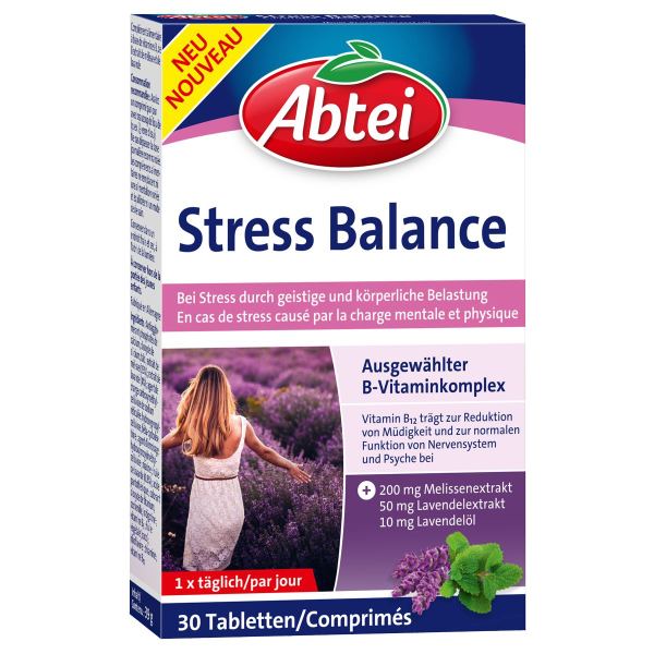 Abtei Stress Balance mit Lavendel + Melisse - bei Stress durch geistige und körperliche Belastung