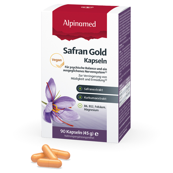 Alpinamed Safran Gold - Für psychische Balance und ein ausgeglichenes Nervensystem