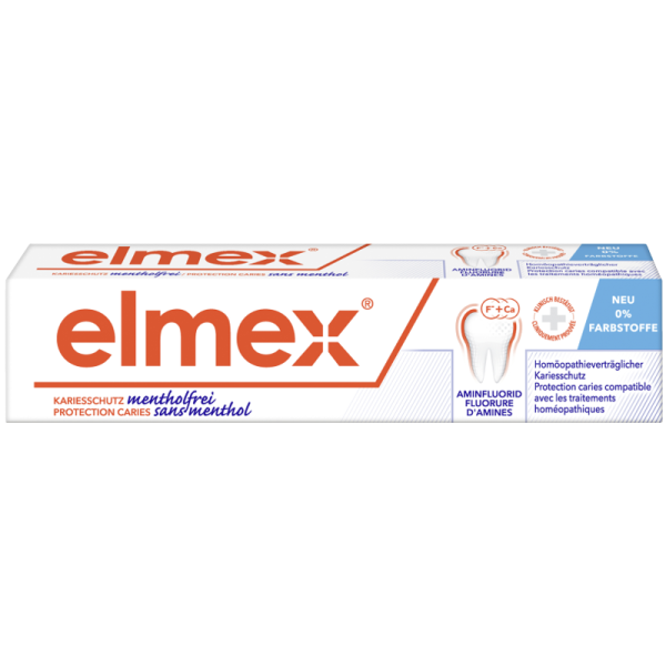 ELMEX Kariesschutz Zahnpasta mentholfrei 75 ml