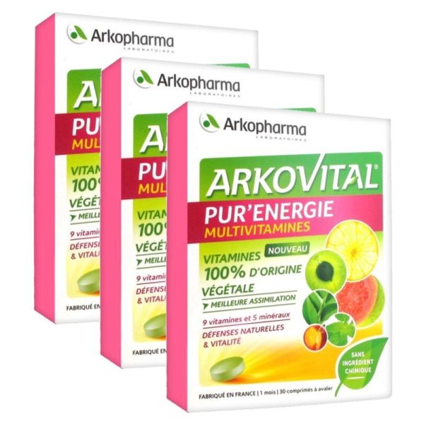 Arkovital Pur'Energie Vitamin+Mineral 3x 30 Tabletten