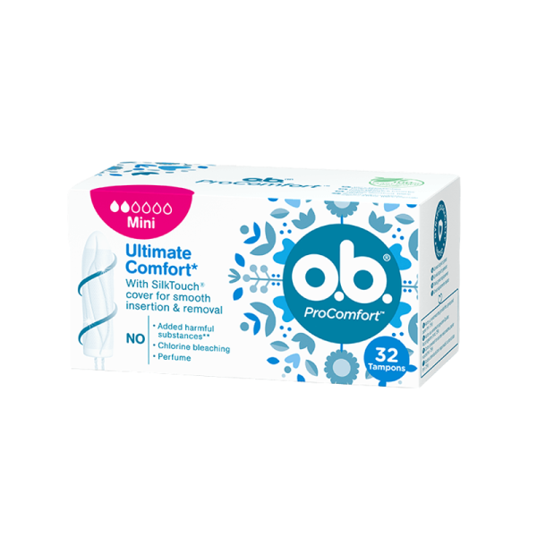 o.b. ProComfort Tampons Mini für leichte Periodentage 32 Stück
