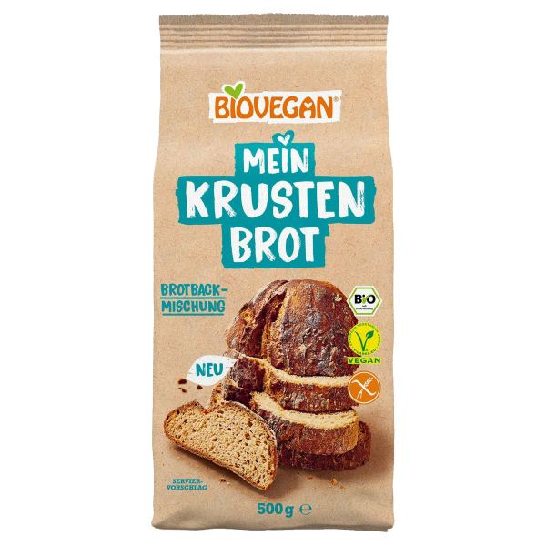 Biovegan Mein Krusten-Brot Brotbackmischung vegan 500 g