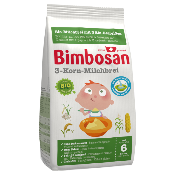 Bimbosan Bio-3-Korn-Milchbrei Beutel 280 g