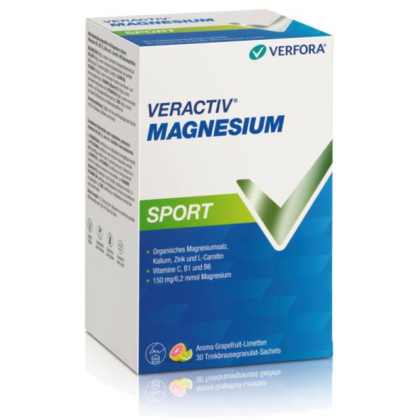 Veractiv Magnesium Sport Beutel 30 Stück