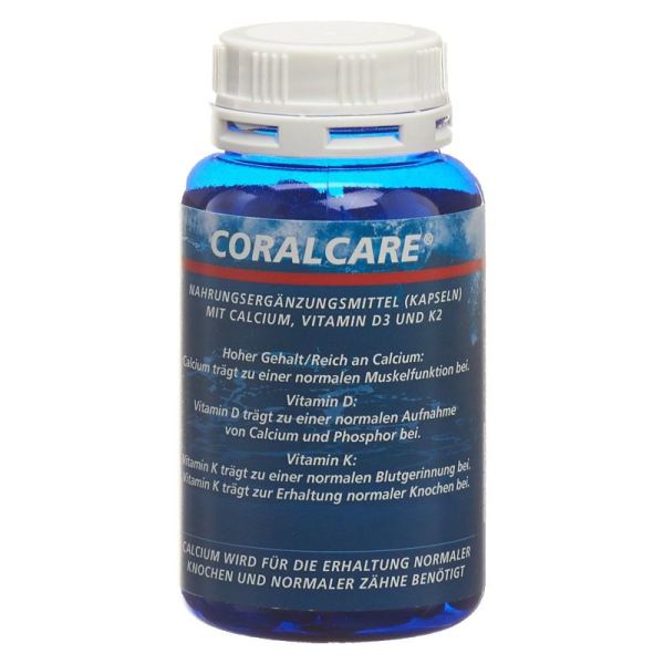 Coralcare Calcium Kapseln 750 mg Vitamin D3 + K2 120 Stück