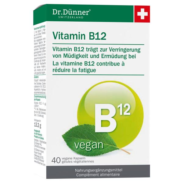 Dr. Dünner Vitamin B12 Kapseln vegan 40 Stück