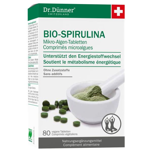 Dr. Dünner Bio Spirulina aktives Leben Tabletten 80 Stück