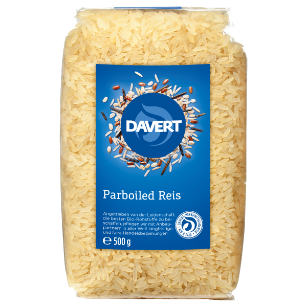 Davert Parboiled Reis, Langkorn Spitzenreis 500 g